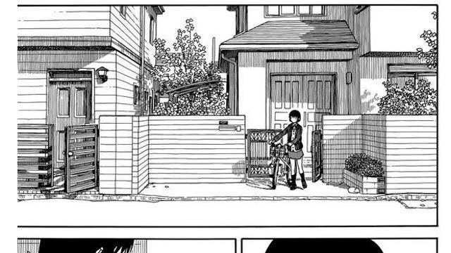 귀여운 새끼 고양이를 본 여고생