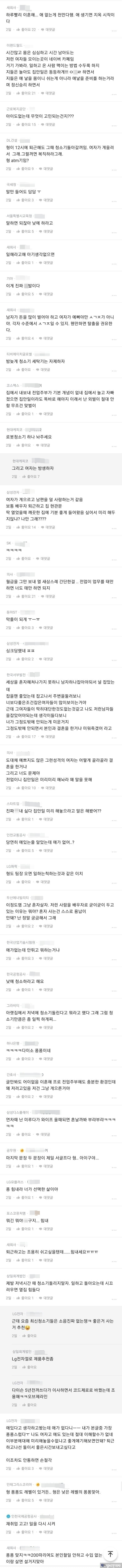 아내는 내가 오면 집안일을 시작한다