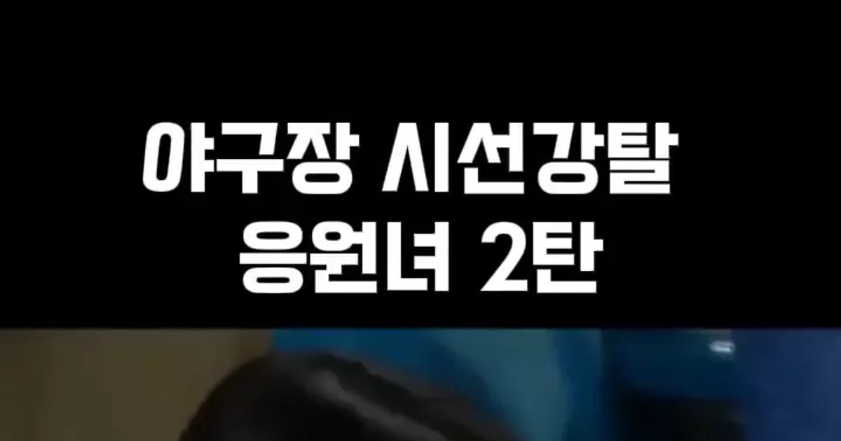 야구장 시선강탈 응원녀 2탄