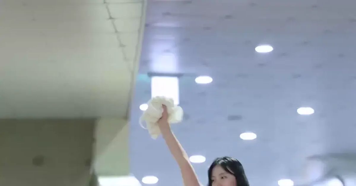 하지원 치어리더 퇴근 동탄룩