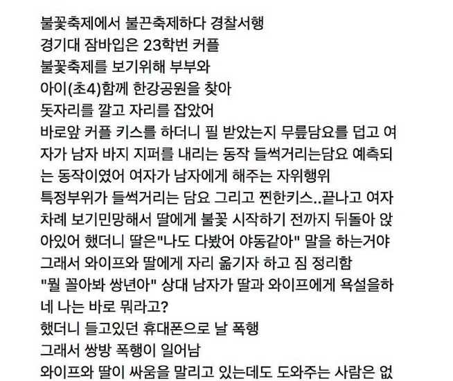 불꽃축제 대학생 커플 음란행위 목격 후기.jpg