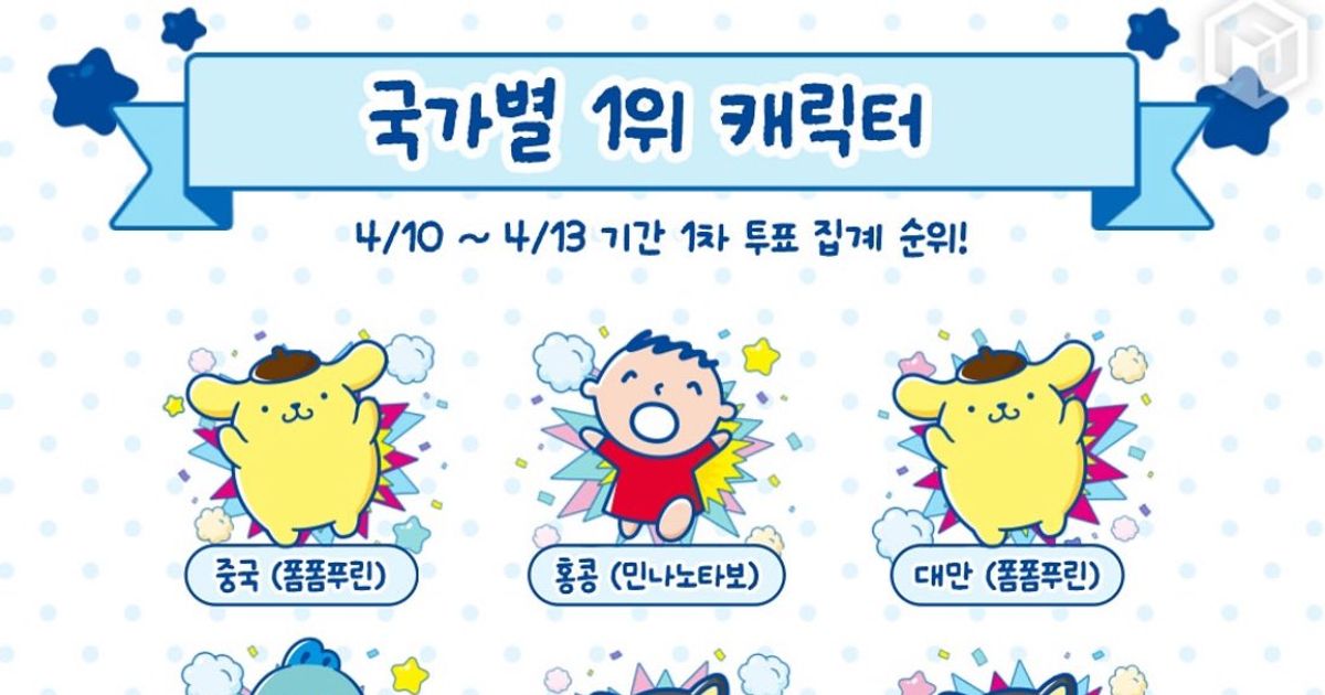 최근자 산리오 캐릭터 국가별 1위 캐릭터.jpg,,